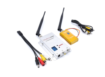 Transmitter Receiver Wireless Audio Video CCTV AHD CVBS DC12V US (1.2G FPV 1-5km)