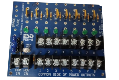 Securitron ESD PDM-8 8-Output Fused Power Distribution Card Circuit Board Module