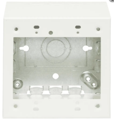Legrand-Wiremold V5744-2 500/700 2-Gang Extra Deep Switch and Receptacle Box Fitting, Ivory