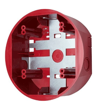 System Sensor SBBCRL L-Series Ceiling Surface Mount Back Box, Red