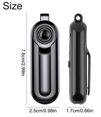 Mini Wearable Hidden Spy Camera HD 1080P