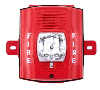 System Sensor P2RHK-120 Outdoor 120V Selectable Output Horn Strobe, "FIRE" Marking, Red