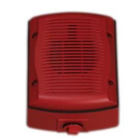 System Sensor SPRK SpectrAlert Advance Outdoor Speakers, Wall Mount, "FIRE" Marking, Red