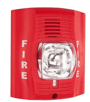 System Sensor P4RK-R SpectrAlert Advance Outdoor Selectable Output Horn Strobe, 4-Wire, Standard ...