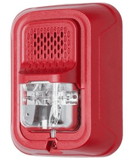 System Sensor CHSRL L-Series Selectable Output Chime Strobe, Wall Mount, Red