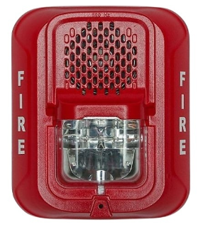 System Sensor P2RL-LF L-Series Indoor Selectable Output Low Frequency Sounder Strobe, 2-Wire, Wal...