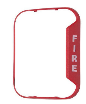 System Sensor BZR-F "Fire" Red Bezel for Wall-Mount Horn Strobe, Works with CHRL, CHSRL, HRL, P2R...