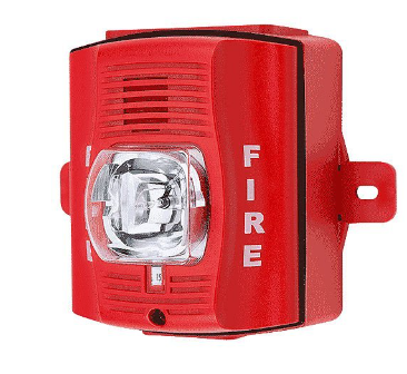 System Sensor P2RK SpectrAlert Advance Outdoor Selectable Output Horn Strobe with Back Box,"FIRE"...