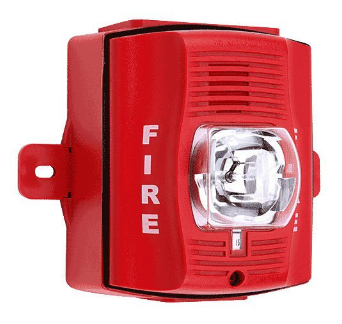 System Sensor P2RK SpectrAlert Advance Outdoor Selectable Output Horn Strobe with Back Box,"FIRE"...