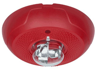 System Sensor CHSCRL L-Series Selectable Output Chime Strobe, Ceiling Mount, Red