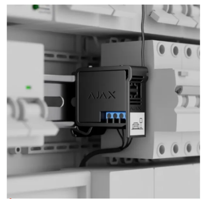62964.132.BL || Ajax, DIN Holder Black