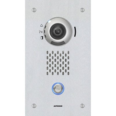 Aiphone IX-DVF SIP Compatible Flush Mounted IP Video Door Station, Vandal Resistant Stainless-Ste...