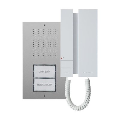 Comelit KCA2061A Ciao Kit and 2-Wire Mini with Handset, Single-Family Audio Kit for Simplebus 2 S...