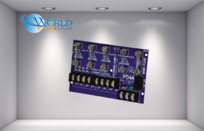 Power Distribution Module, 4 Fused Output up to 28 VAC/VDC, Board