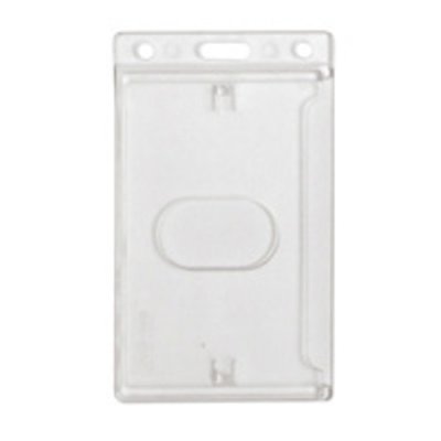 010655 Frosted Vertical Rigid Plastic Card Dispenser (Pack of 100)