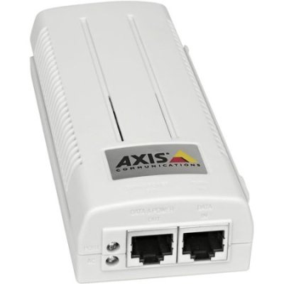 0226-004 Axis Communications Power over Ethernet PoE Midspan Injector, 1-Port 