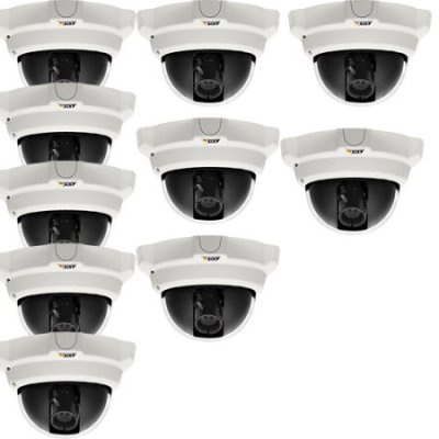0268-024 Includes 10 AXIS 216FD-V Fixed Dome Network Cameras. Cannot be sold separately. Power su...