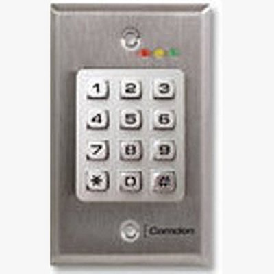 100SN Camden 100 Users, Narrow Surface Mount, 12/24V AC/DC, Stainless Steel Keypad