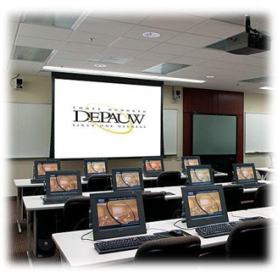 101060QL Draper Premier Motorized Front Projection Screen (52 x 92"), with Quiet Motor & Low Volt...
