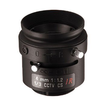 13FM04IR Tamron 1/3" 4mm F/1.2 Manual Iris Lens