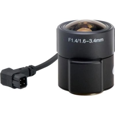 Pelco 13VD1-3 Varifocal Lens (1/3", Auto Iris, 1.6-3.4mm, CS Mount)