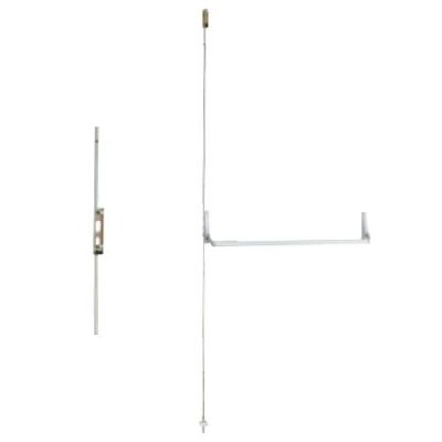1990EO-44-P35 Falcon Exit Only Concealed Vertical Rod Crossbar Device, 44" Crossbar, Painted Aluminum - Black