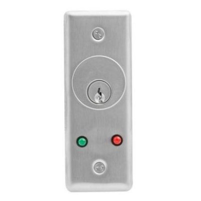 2090/7412 Camden Narrow Key Switch, DPDT Maintained, Amber Led 12V