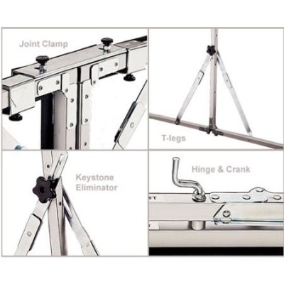 218179 Draper Cinefold Portable Projection Screen 65" x 116", Matt White XT1000V