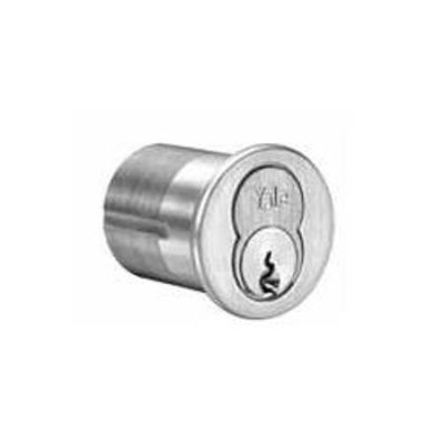 2196-E1R-626 Yale 2196 Large Format Interchangeable Core Mortise Cylinder, E1R Keyways, Satin Chrome Plated