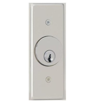 2210 Camden Narrow Key Switch - Stainless Steel Faceplate, SPST Maintained