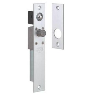 2490AH-CDB SDC Spacesaver Bolt Locks Extra Narrow, Failsecure 12/24VDC, Bright Brass, Mechanical ...