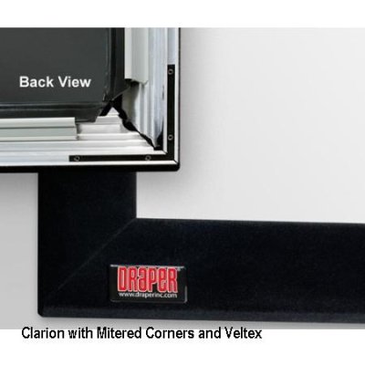 252138 Draper Clarion Fixed Projection Screen 58" x 104", Grey XH600V