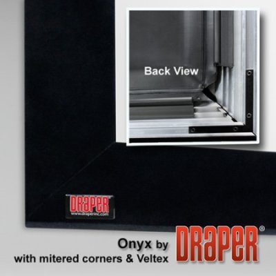 253217 Draper Onyx Fixed Projection Screen 52" x 92", Matt White XT1000V