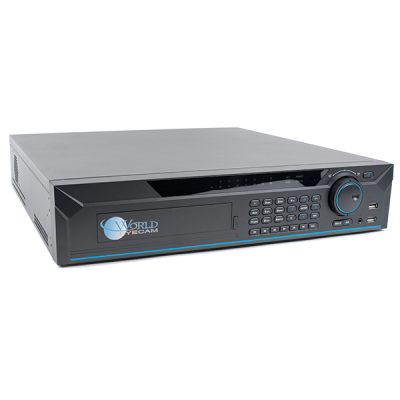 4K 64CH NVR, Records up to 12MP resolution, 8 SATA HDD, BNC/VGA/HDMI output, 16 PoE Ports