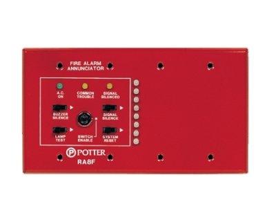 3002135 Potter Red 8 Zone Annunciator