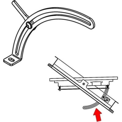 300354 Draper Angled Ceiling Adapter for Orbiter Model A