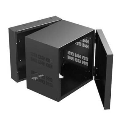 310-15 Atlas Sound 19" Wide Opening Stand-Alone Wall Cabinet with Adjustable Rails, 15"D Center S...