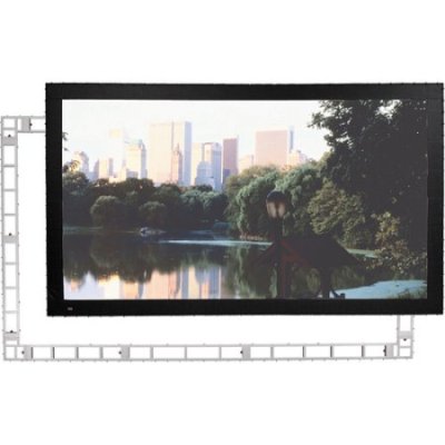 383319 Draper Stage Screen Portable Projection Screen (Frame and Screen ONLY, Silver Frame, 67.5 ...