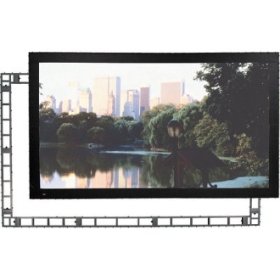 383501 Draper Stage Screen Portable Projection Screen (Frame and Screen ONLY, Black Frame, 162 x ...