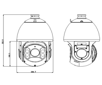 30X Optical Zoom, 12X Digital Zoom, High Resolution Sony Exmor 2 Megapixel IP-Camera, Tele & Wide...
