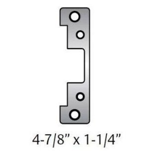 5000-12/24D-501A-630-COMBO HES 5000 Series Electric Strike, Fail Secure/Fail Safe, 12/24VDC, 501A Faceplate, Satin Stainless Steel Finish, Combo