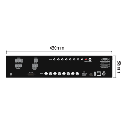 8ch IP, 80Mbps, 2MP Real-time, HD/VGA/BNC/Multi Spot, 4 HDDs, 1 eSATA, 4 Audio, Rack Mountable