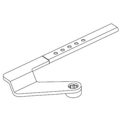 63-3057-EN Sargent Double Egress Arm and Extension Assembly, Sprayed Aluminum Enamel (BHMA 689)