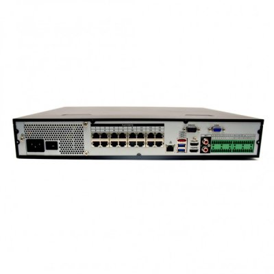 16 Ch 4K NVR & 16 HD Megapixel Vandal Dome 3MP Kit for Business Professional Grade