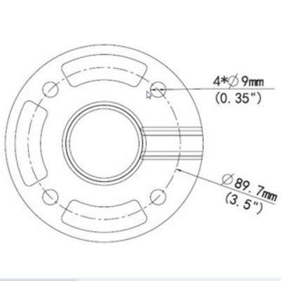 TR-CE45-IN - UNV Uniview - PTZ Dome Pendant Mount