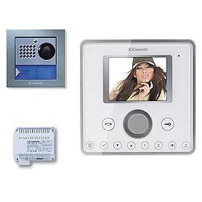Comelit 8495WU Planux 1 Family Intercom Kit, White