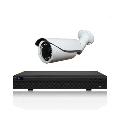 iMaxCamPro 4 Ch MINI1U NVR & 1 2 Megapixel ACT Universal Bullet Kit for Business Professional Gra...