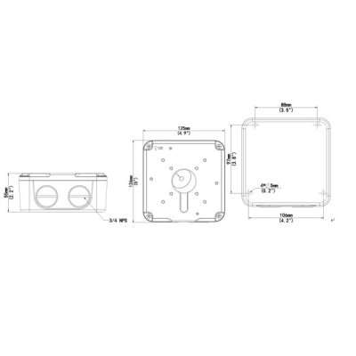 TR-JB07-IN - UNV Uniview - junction box for IPC2XX and IPC32X series