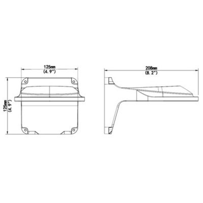 TR-WM04-IN - UNV Uniview - 4-inch Fixed Dome Indoor Wall Mount