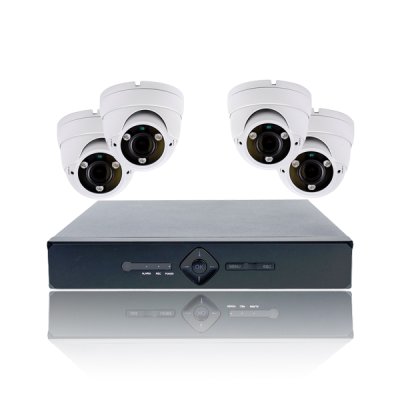 UVR104-N 4 Channel 1080P Universal W/4 4-in-1 IR White Dome 2MP 2.8-12mm Manual Zoom